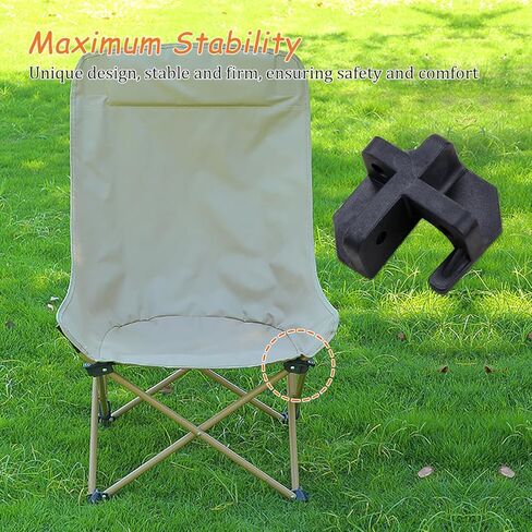 KOOBOOK 10Pcs Portable Plastic Folding Chair Repair Accessories Camping Chair Connectors for Lawn Outdoor Stool Replacement Parts Fit for 10-16mm Pipe Diameter in Saudi Arabia