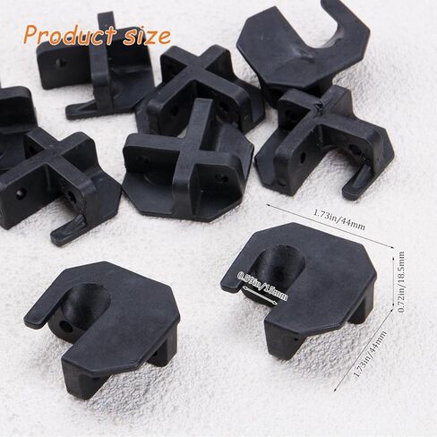 KOOBOOK 10Pcs Portable Plastic Folding Chair Repair Accessories Camping Chair Connectors for Lawn Outdoor Stool Replacement Parts Fit for 10-16mm Pipe Diameter in Saudi Arabia