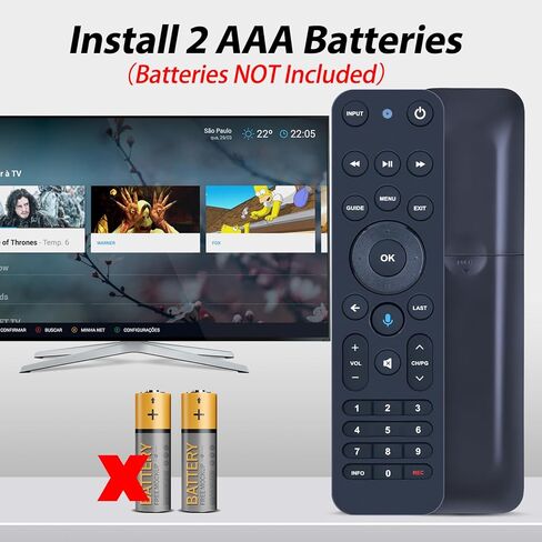 جهاز تحكم عن بعد بديل صوتي جديد لتلفزيون Verizon FiOS الكل في واحد، متوافق مع MG3-R32140B وVRC4100 BLE in Kuwait