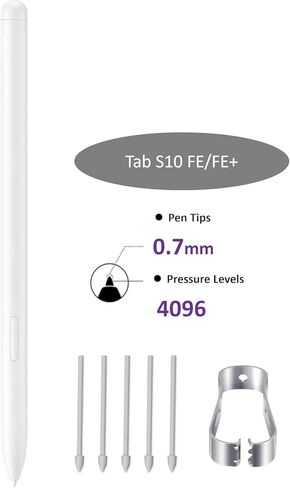 قلم بديل Tab S10 FE لجهاز Samsung Galaxy Tab S10 FE/S10 FE+، قلم Tab S10 Lite، قلم S Pen Tab S10 FE Stylus Pen + أطراف/أطراف (قلم S بيج) in Saudi Arabia