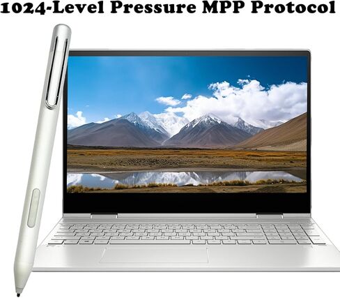 Stylus Pen Replacement for HP Envy x360, Envy X360 Digita Pencil Compatible with HP Spectre x360 Pavilion x360 2-in-1 Laptops, MPP 1.51 with Palm Rejection(Blue/Silver/Black) in Saudi Arabia