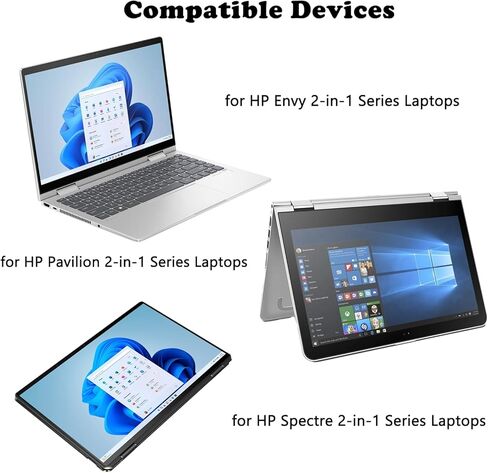 Stylus Pen Replacement for HP Envy x360, Envy X360 Digita Pencil Compatible with HP Spectre x360 Pavilion x360 2-in-1 Laptops, MPP 1.51 with Palm Rejection(Blue/Silver/Black) in Saudi Arabia