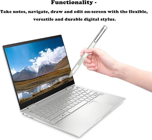 Stylus Pen Replacement for HP Envy x360, Envy X360 Digita Pencil Compatible with HP Spectre x360 Pavilion x360 2-in-1 Laptops, MPP 1.51 with Palm Rejection(Blue/Silver/Black) in Saudi Arabia