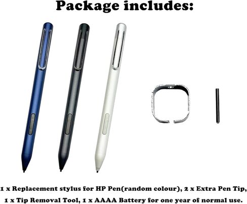 Stylus Pen Replacement for HP Envy x360, Envy X360 Digita Pencil Compatible with HP Spectre x360 Pavilion x360 2-in-1 Laptops, MPP 1.51 with Palm Rejection(Blue/Silver/Black) in Saudi Arabia