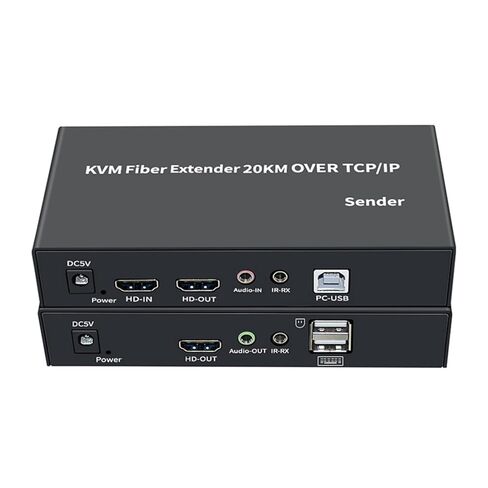 Single Mode HD KVM Extender to Fiber Transceiver Support USB Mouse Keyboard in Saudi Arabia