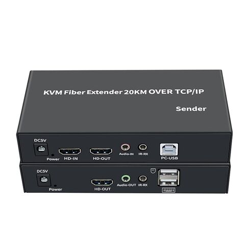 Single Mode HD KVM Extender to Fiber Transceiver Support USB Mouse Keyboard in Saudi Arabia
