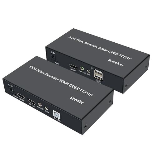Single Mode HD KVM Extender to Fiber Transceiver Support USB Mouse Keyboard in Saudi Arabia
