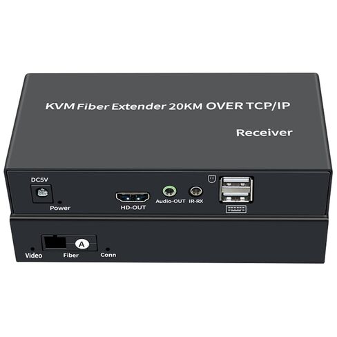 Single Mode HD KVM Extender to Fiber Transceiver Support USB Mouse Keyboard in Saudi Arabia