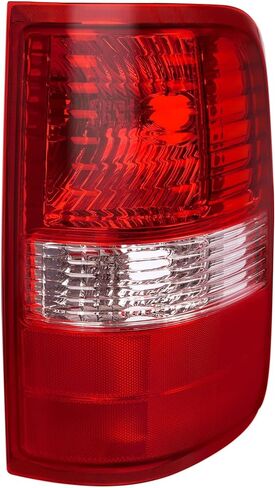 HECASA Right Tail Light Assembly Compatible with 2004-2008 Ford F150 Replacement for FO2800182 5L3Z13405CA Tail Brake Lamp Rear Light Plastic Red Clear Lens Passenger Side in Saudi Arabia