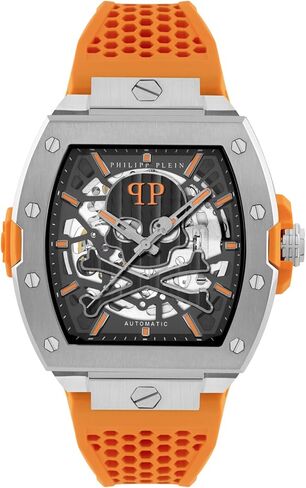 Philipp Plein Mens Grey 44 mm The $keleton Watch PWBAA0521 in Saudi Arabia