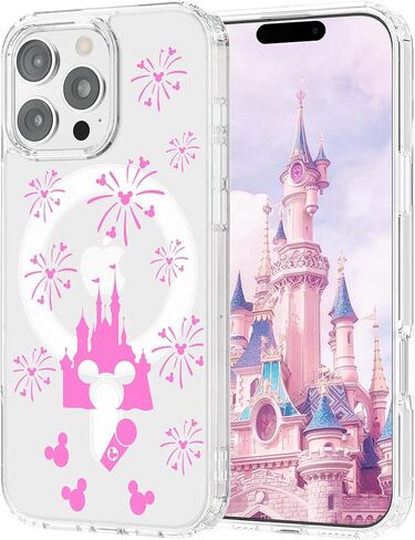 Case Compatible with iPhone 17 Pro Max 6.9 Inch with Screen Protector, Cute Bow Slim Clear Phone Cover for Women Girl｜Full Camera Protection｜Anti-Yellowing｜Shockproof & Anti-Scratch, Pink in Saudi Arabia