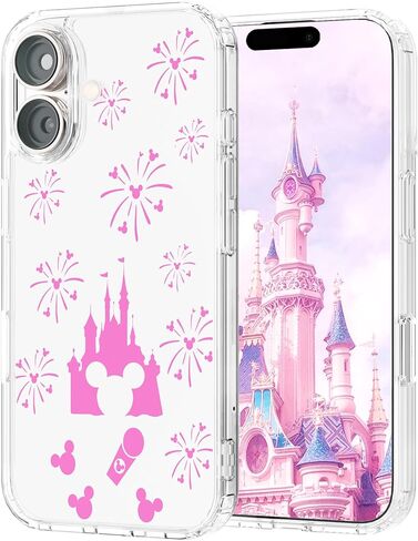 Case Compatible with iPhone 17 Pro Max 6.9 Inch with Screen Protector, Cute Bow Slim Clear Phone Cover for Women Girl｜Full Camera Protection｜Anti-Yellowing｜Shockproof & Anti-Scratch, Pink in Saudi Arabia