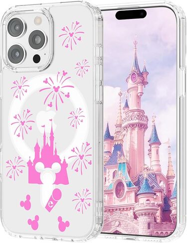 Case Compatible with iPhone 17 Pro Max 6.9 Inch with Screen Protector, Cute Bow Slim Clear Phone Cover for Women Girl｜Full Camera Protection｜Anti-Yellowing｜Shockproof & Anti-Scratch, Pink in Saudi Arabia