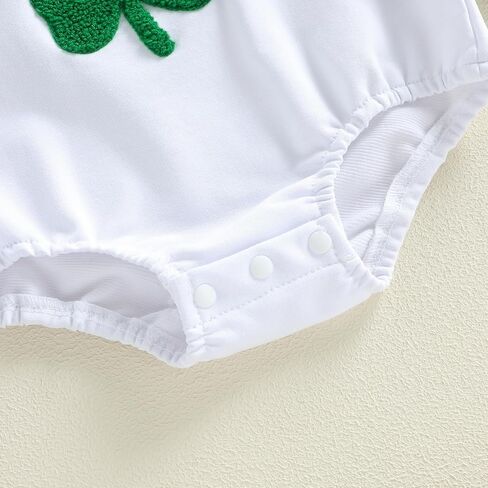 Thorn Tree St Patricks Day Baby Boy Outfit Spring Clothes Long Sleeve Romper Embroidery Shamrock Hoodie Newborn Onesie in Saudi Arabia