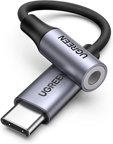 UGREEN 3.3FT Aux Cord for iPhone 13 Bundle with Braided USB C to 3.5mm Audio Headphone Jack Adapter Compatible with Galaxy S22 in Saudi Arabia