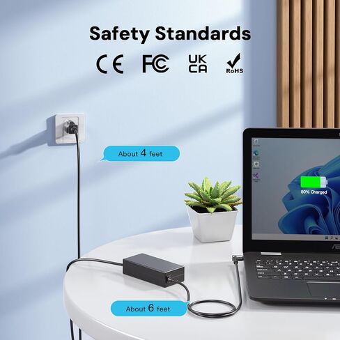 65W Charger Fit for HP Model 15, Pavilion x360 14 15 17, Envy 13 15 X360, 15-f272wm 15-f233wm 15-f387wm 15-dy0013dx 15-dy2791wm, Compatible with HP Smart 65W 45W Blue Tip Power Adapter in Saudi Arabia