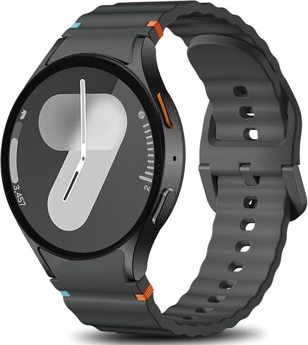 Sport Bands Compatible with Samsung Galaxy Watch 7 6 5 4 Band 40mm 44mm Women Men - No Gap Soft Silicone Strap for Smart Watch S 7 6 5 4 FE, 20mm Wristbands for GalaxyWatch in Saudi Arabia