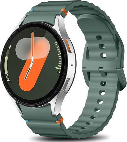 Sport Bands Compatible with Samsung Galaxy Watch 7 6 5 4 Band 40mm 44mm Women Men - No Gap Soft Silicone Strap for Smart Watch S 7 6 5 4 FE, 20mm Wristbands for GalaxyWatch in Saudi Arabia