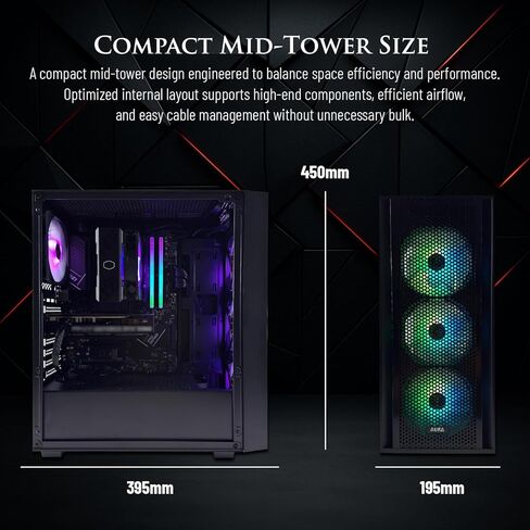 Hachiman Ronin Gaming PC Desktop AMD Ryzen 7 7800X3D | Radeon RX 9070XT | 1TB NVMe SSD 32GB DDR5 RAM - Windows 11 in Saudi Arabia