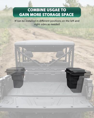 Rear Cargo Box for CFMOTO UFORCE 1000, 20L Double Layer Removable Rear Bed Storage Box for CFMOTO UFORCE 1000 2019-2025/1000 XL 2022-2025 Accessories in Saudi Arabia