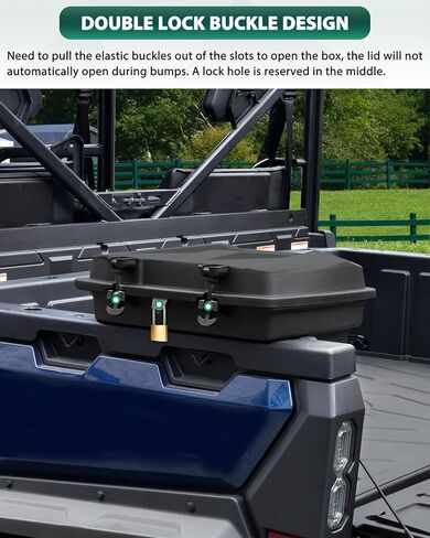 Rear Cargo Box for CFMOTO UFORCE 1000, 20L Double Layer Removable Rear Bed Storage Box for CFMOTO UFORCE 1000 2019-2025/1000 XL 2022-2025 Accessories in Saudi Arabia