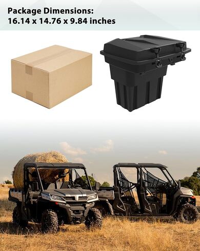 Rear Cargo Box for CFMOTO UFORCE 1000, 20L Double Layer Removable Rear Bed Storage Box for CFMOTO UFORCE 1000 2019-2025/1000 XL 2022-2025 Accessories in Saudi Arabia