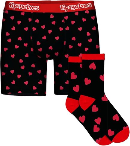 Tipsy Elves Men's Boxer Briefs and Socks Valentine's Day Gift Set in Saudi Arabia