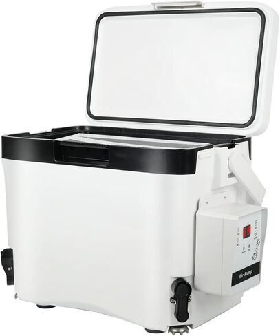 Haoguo Live Bait Cooler مع مهوية 16.9Qt دلو طعم الصيد مع مضخة مهوية قابلة لإعادة الشحن، اتصال مغناطيسي، ارتفاع قابل للتعديل، للصيد في الهواء الطلق، والتخييم، وركوب القوارب in Saudi Arabia