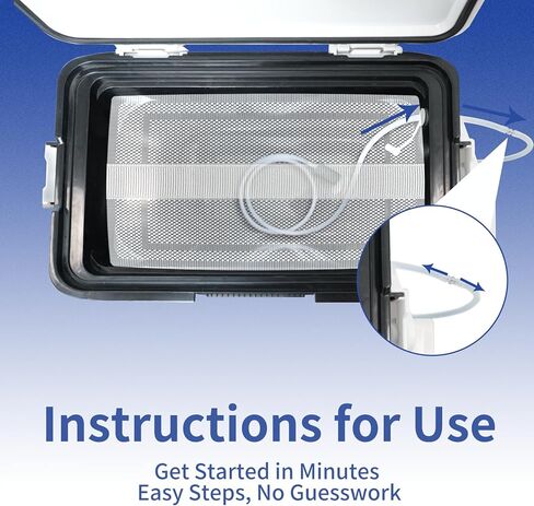 Haoguo Live Bait Cooler مع مهوية 16.9Qt دلو طعم الصيد مع مضخة مهوية قابلة لإعادة الشحن، اتصال مغناطيسي، ارتفاع قابل للتعديل، للصيد في الهواء الطلق، والتخييم، وركوب القوارب in Saudi Arabia