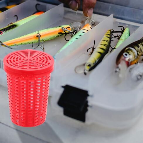 Fishing Bait Cage 3.03X2.28X2.28In Outdoor Lure Holder Trap Basket for Effective Bait Storage and Big Fish in Saudi Arabia