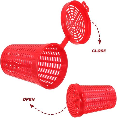 Fishing Bait Cage 3.03X2.28X2.28In Outdoor Lure Holder Trap Basket for Effective Bait Storage and Big Fish in Saudi Arabia