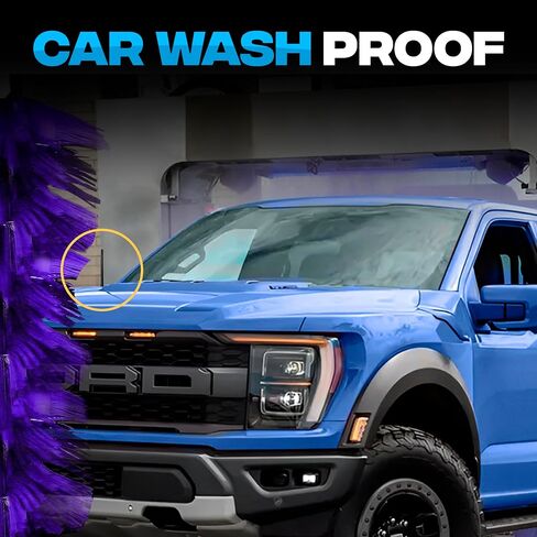 سارية الهوائي لسيارة Ford F150 (2009-2025) هوائي الشاحنة المميز 6 3/4 بوصة هوائي الشاحنة F 150 | هوائي راديو مقاوم لغسيل السيارات لاستقبال FM AM | استبدال الهوائي لإكسسوارات سيارات فورد in Kuwait