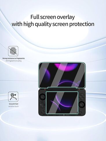 واقي شاشة لجهاز AYANEO Pocket DS، طبقة ناعمة مقاومة للخدش عالية الدقة، شفافة عالية الدقة، خالية من الفقاعات مع مجموعة تركيب سهلة، عبوتان من غشاء الشاشة العلوي + عبوتان من غشاء الشاشة السفلي. in Kuwait