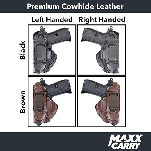 حافظة جلدية Maxx Carry Tuckable IWB لـ Walther PPK. داخل حافظة البنطلون للحمل المخفي. in Kuwait