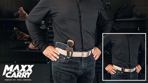 حافظة جلدية Maxx Carry Tuckable IWB لـ Walther PPK. داخل حافظة البنطلون للحمل المخفي. in Kuwait