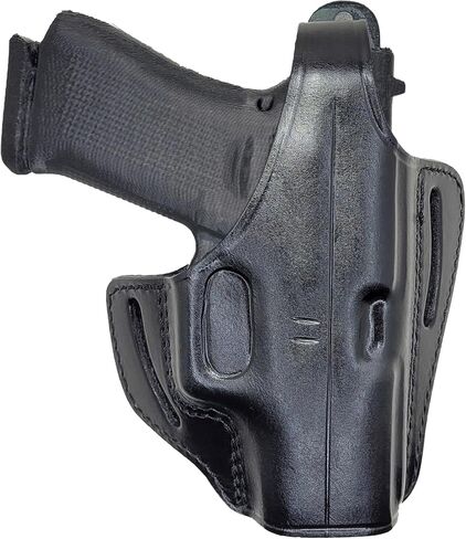 حافظة جلدية OWB لـ Glock 43 - حافظة OWB لـ Glock 43x - لـ G42 43 43X Mos، Rgr SR22 LC9s EC9s، Taurus GX4 - حافظات جلدية لـ Glock 42 - حافظات فطيرة من جلد العجل in Kuwait