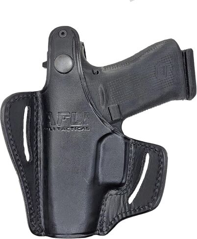 حافظة جلدية OWB لـ Glock 43 - حافظة OWB لـ Glock 43x - لـ G42 43 43X Mos، Rgr SR22 LC9s EC9s، Taurus GX4 - حافظات جلدية لـ Glock 42 - حافظات فطيرة من جلد العجل in Kuwait