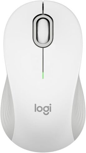 ماوس لاسلكي Logitech Signature M550 - للأيدي الصغيرة والمتوسطة الحجم، بطارية لمدة عامين، نقرات صامتة، أزرار جانبية قابلة للتخصيص، بلوتوث، توافق متعدد الأجهزة - أبيض فاتح (متجدد) in Kuwait