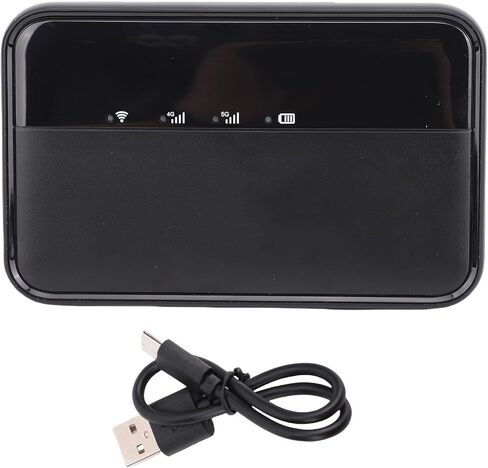 VBESTLIFE 5G Mobile WiFi Hotspot, 900Mbps High Speed Portable WiFi Device with 10000mAh Battery & Reverse Charging, for Travel, Support 16 Users in Saudi Arabia