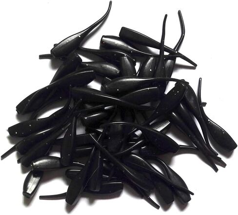 1.97in Colorful Pintail Tadpole Soft Baits 0.04oz.Silicone Swimbaits 50-Pack Worm Soft Plastic Bait Saltwater Freshwater Carp Catfish Bass Panfish Trout in Saudi Arabia
