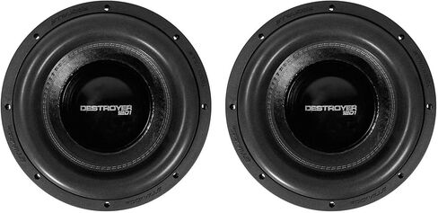 Rockville Destroyer 12D1 8000W Peak 12 in Competition Car Audio Subwoofer, Dual 1-Ohm, USA-Made Voice Coils, Triple-Stacked Y35 Magnets, Cast Aluminum Basket, for Car Audio Enthusiasts, 2-Piece in Saudi Arabia