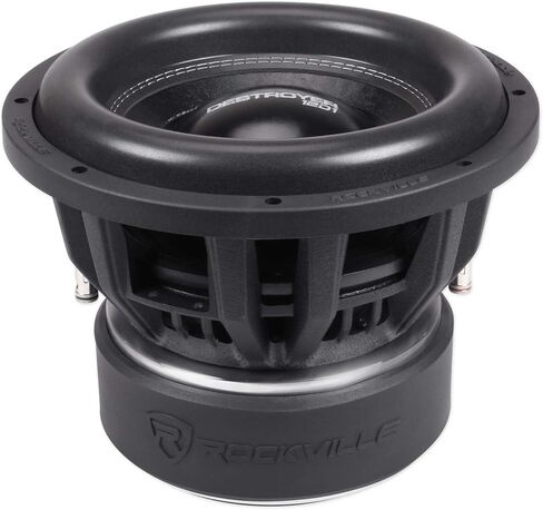 Rockville Destroyer 12D1 8000W Peak 12 in Competition Car Audio Subwoofer, Dual 1-Ohm, USA-Made Voice Coils, Triple-Stacked Y35 Magnets, Cast Aluminum Basket, for Car Audio Enthusiasts, 2-Piece in Saudi Arabia