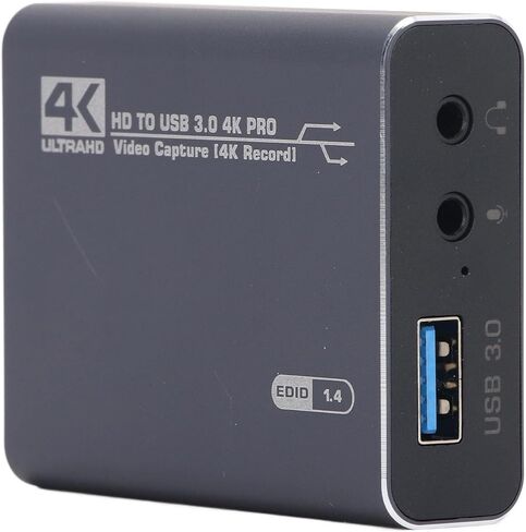بطاقة فيديو USB عالية الوضوح 4K من Drfeify لجهاز الكمبيوتر DSLR، وظيفة الإخراج، التوصيل والتشغيل in Kuwait