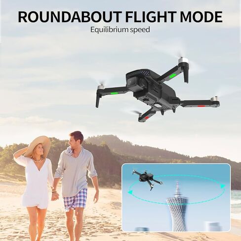 1080P Camera Drone for Adults, Brushless Motor FPV Foldable Quadcopter with 2 Batteries for 50 Mins Flight, One-Key Start, Altitude Hold, 360° Flip, Carrying Case in Saudi Arabia