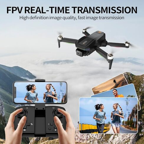 1080P Camera Drone for Adults, Brushless Motor FPV Foldable Quadcopter with 2 Batteries for 50 Mins Flight, One-Key Start, Altitude Hold, 360° Flip, Carrying Case in Saudi Arabia