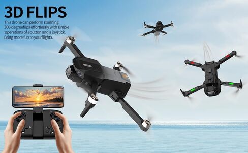 1080P Camera Drone for Adults, Brushless Motor FPV Foldable Quadcopter with 2 Batteries for 50 Mins Flight, One-Key Start, Altitude Hold, 360° Flip, Carrying Case in Saudi Arabia