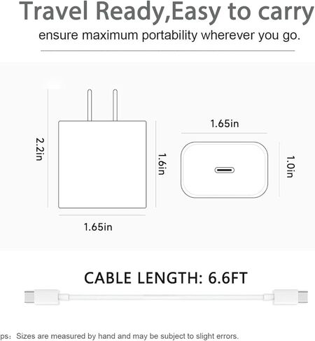 6.6Ft USB Type C Fast Charger for Samsung Galaxy Tab S11,S10 Lite S10 FE,S9,S8,S7,S6 Lite,S5e,S4, Tab A7 A9, A9+ 12.4",A8 10.5" Tab A 10.1,Tab A 8.4", 8.0" Tablet Charging Cord Cable 20W Power Adapter in Kuwait