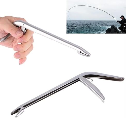 1Pack Fish Hook Remover, Premium Fishing Pliers-Stainless Steel Fish Hook Remover Tool, with Strong Jaw Grip and Serrated Teeth, Suitable for Freshwater and Saltwater in Saudi Arabia