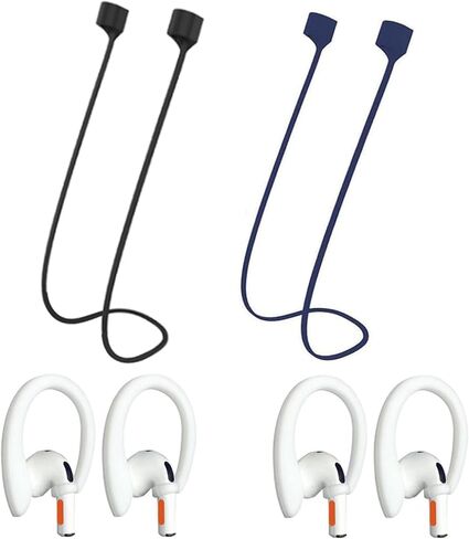 أشرطة مغناطيسية مضادة للفقد متوافقة مع AirPods من الجيل الأول إلى الجيل الرابع وAirPods Pro من الجيل الأول إلى الرابع، مع زوجين إضافيين من خطافات الأذن (6 عبوات باللون الأبيض) in Kuwait