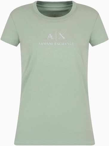 تي شيرت نسائي بشعار مخيط من Armani Exchange in Kuwait